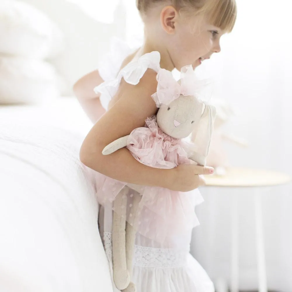 Alimrose Baby Bea Bunny, Pink, 15 inches