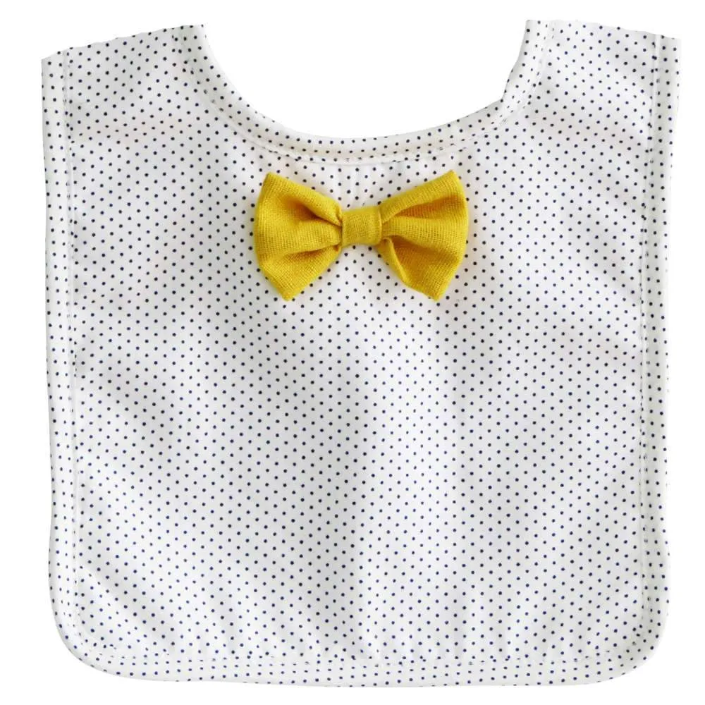 Alimrose Bow Tie Bib, Yellow