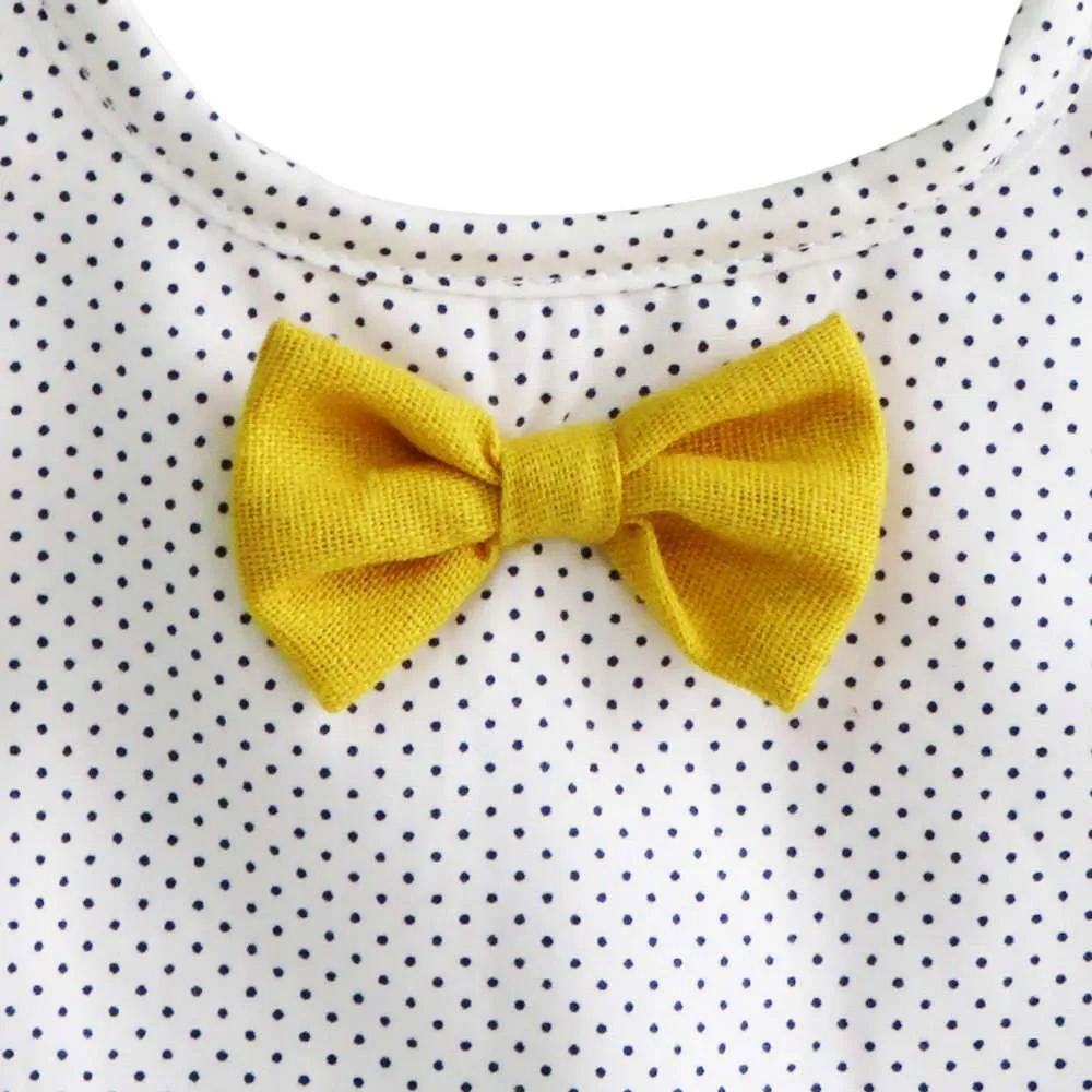 Alimrose Bow Tie Bib, Yellow