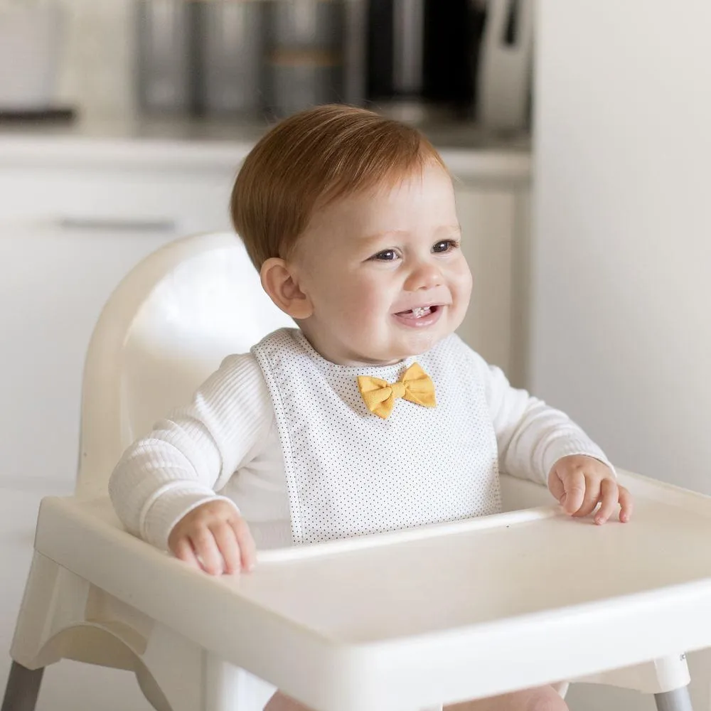 Alimrose Bow Tie Bib, Yellow