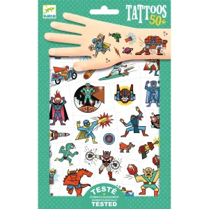 Djeco Temporary Tattoos, Heroes