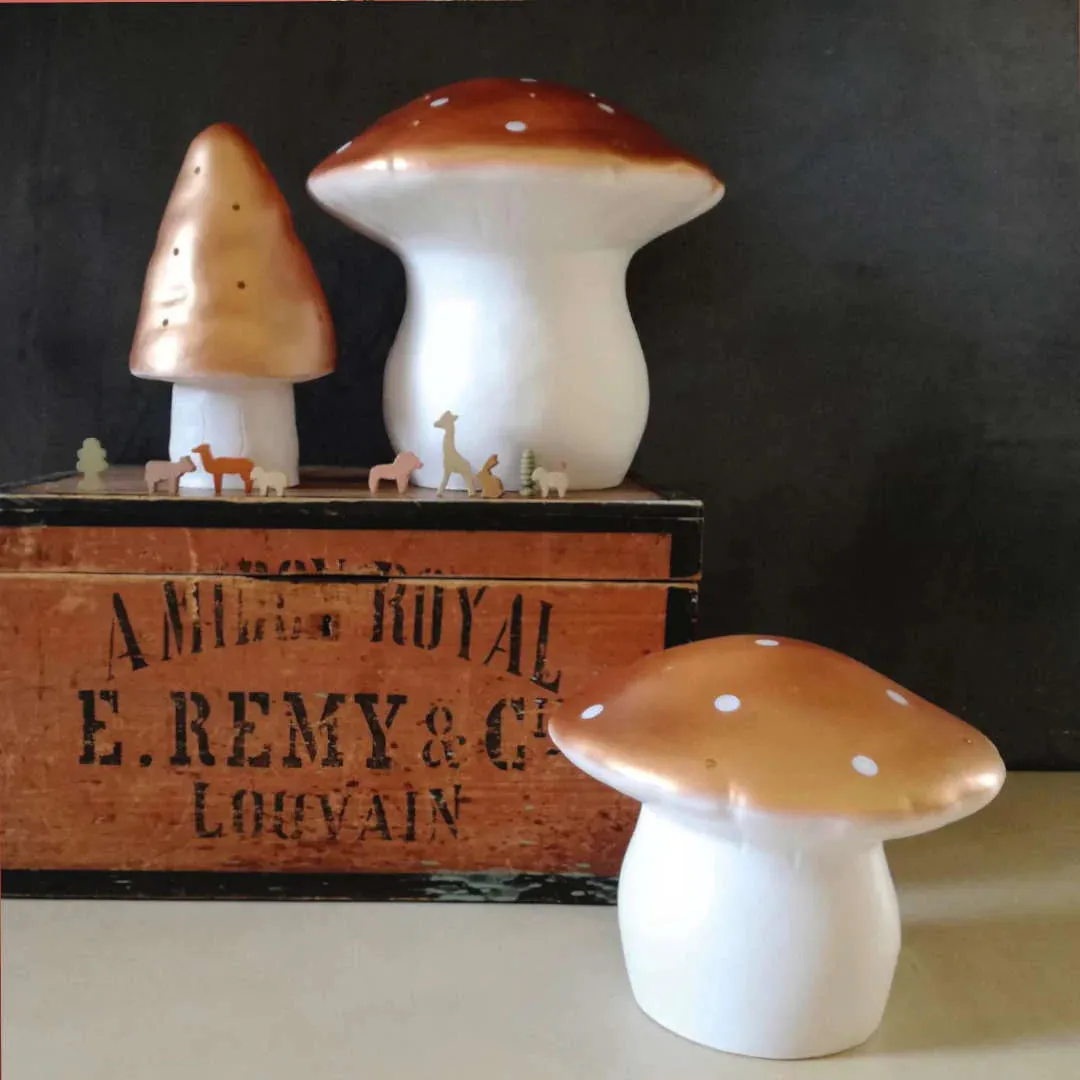 Egmont Heico Large Mushroom LED Lamp, Copper