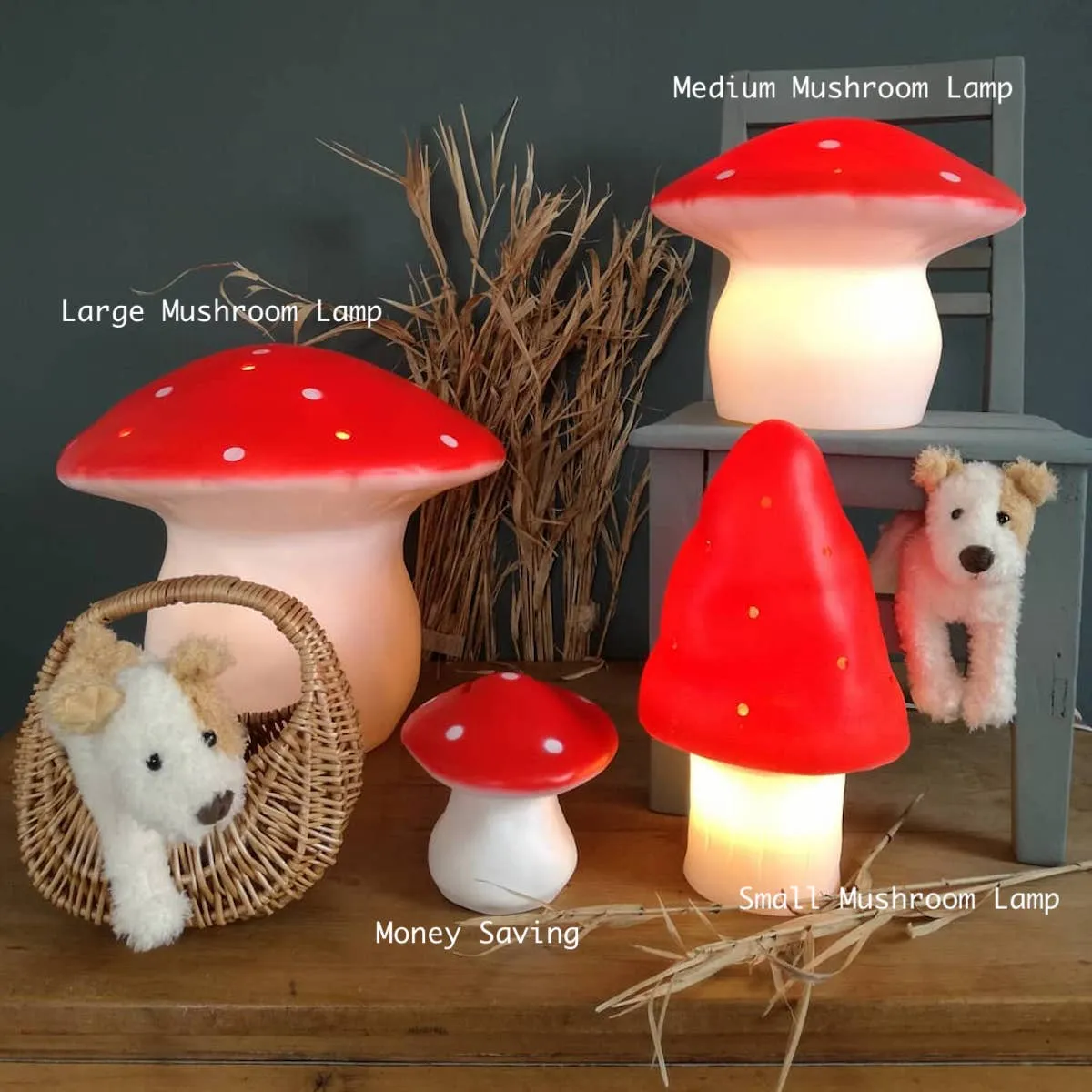 Egmont Heico Large Mushroom LED Lamp, Copper