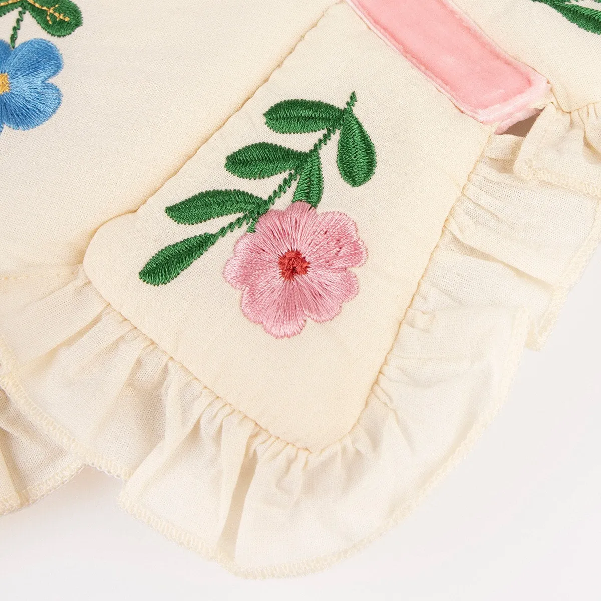 Flower Embroidered Butterfly Wings