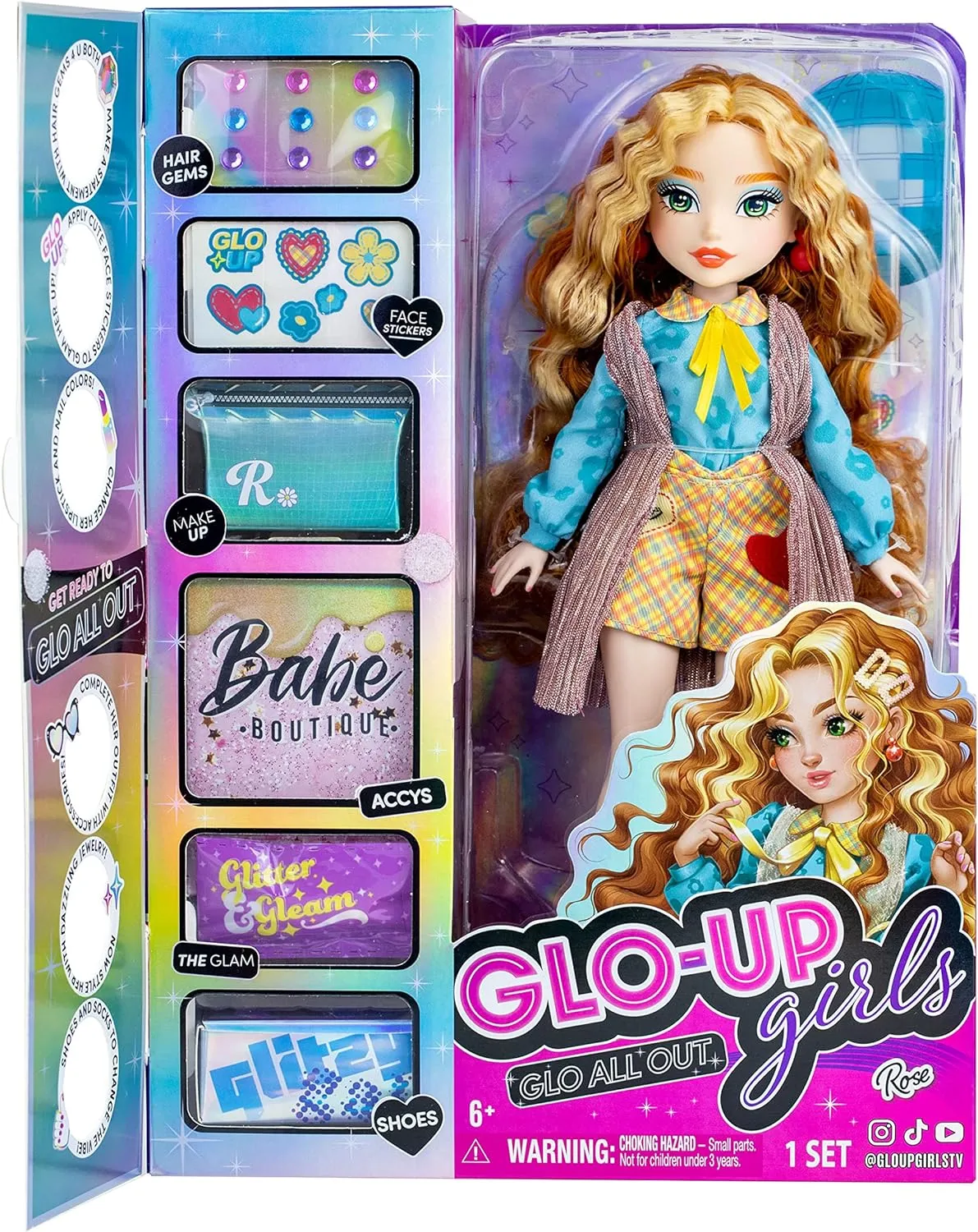 Glo-Up Girls - Rose Redhead Fashion Doll