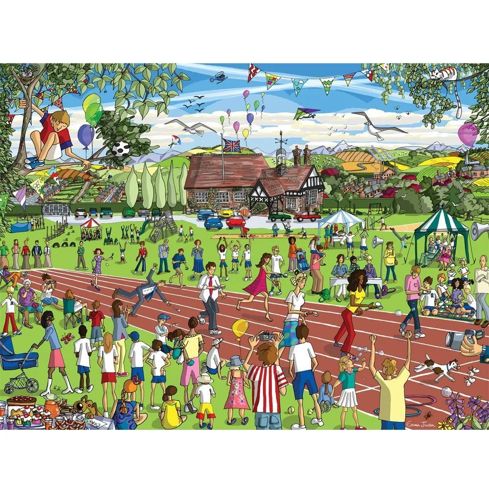 Just Living Life 1000 Piece Puzzle Parents Race