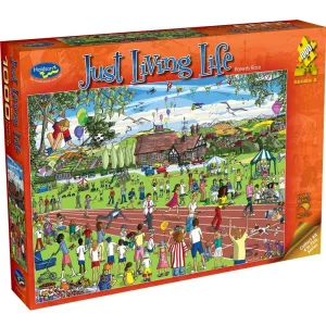 Just Living Life 1000 Piece Puzzle Parents Race