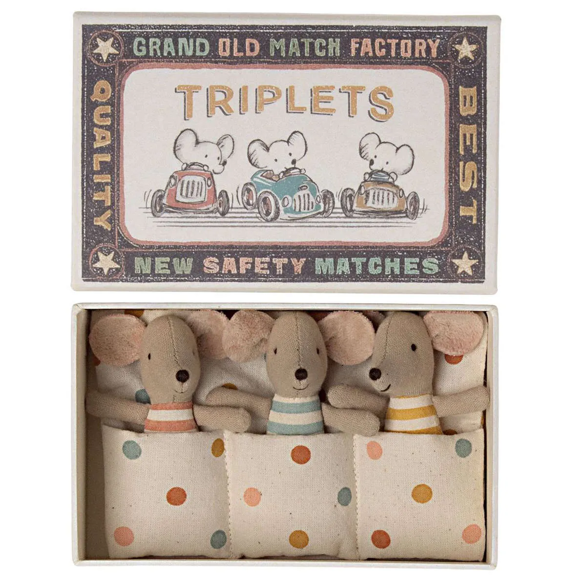 Maileg Baby Triplets in a Box