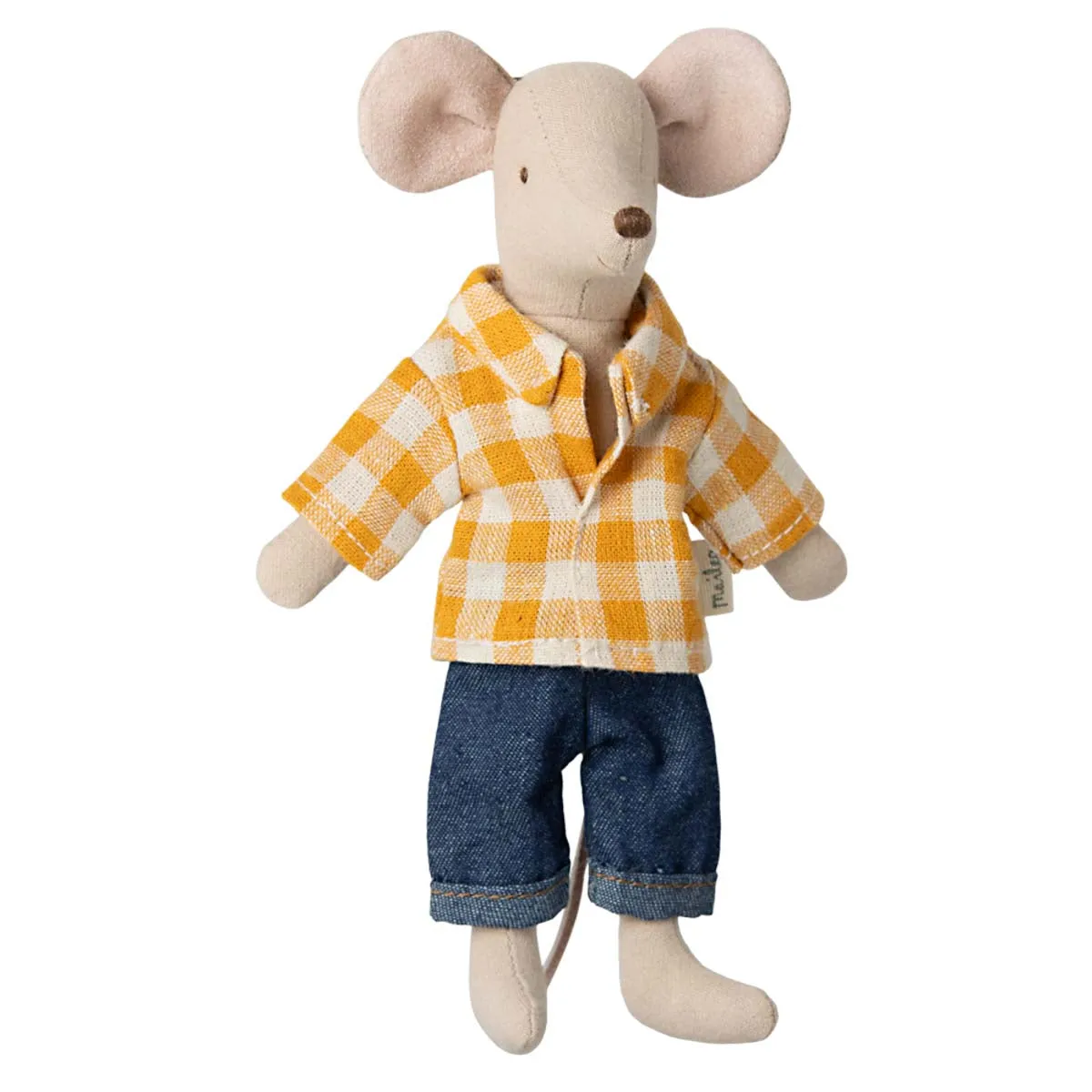 Maileg Dad Mouse in Yellow Shirt