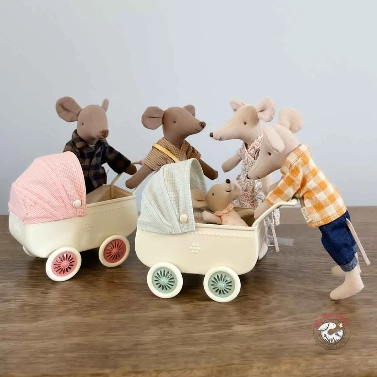 Maileg Dad Mouse in Yellow Shirt