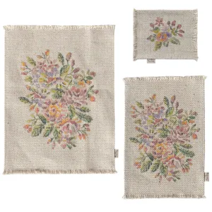 Maileg Dollhouse Rug, Flower