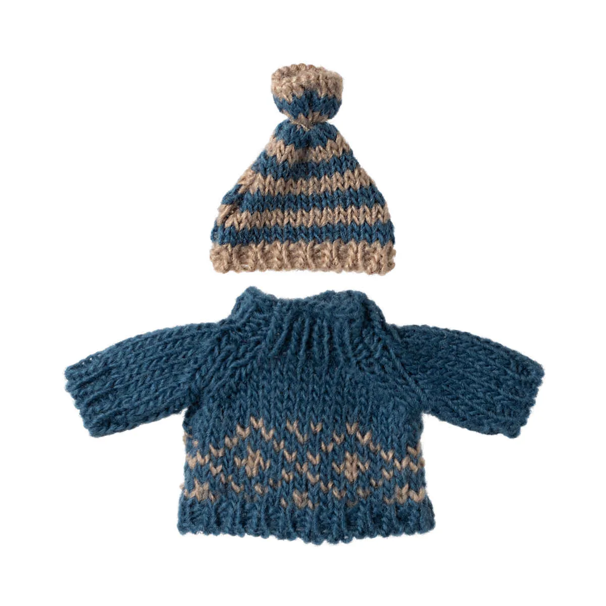 Maileg Knitted Sweater and Hat for Mom/Dad Mouse