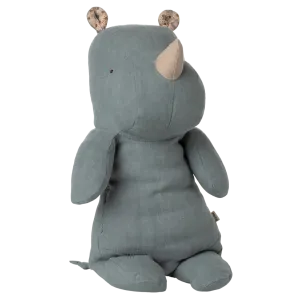 Maileg Medium Rhino, Dusty Blue
