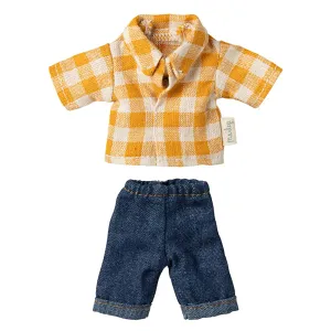 Maileg Mom/Dad Mouse Clothes, Yellow Shirt and Pants
