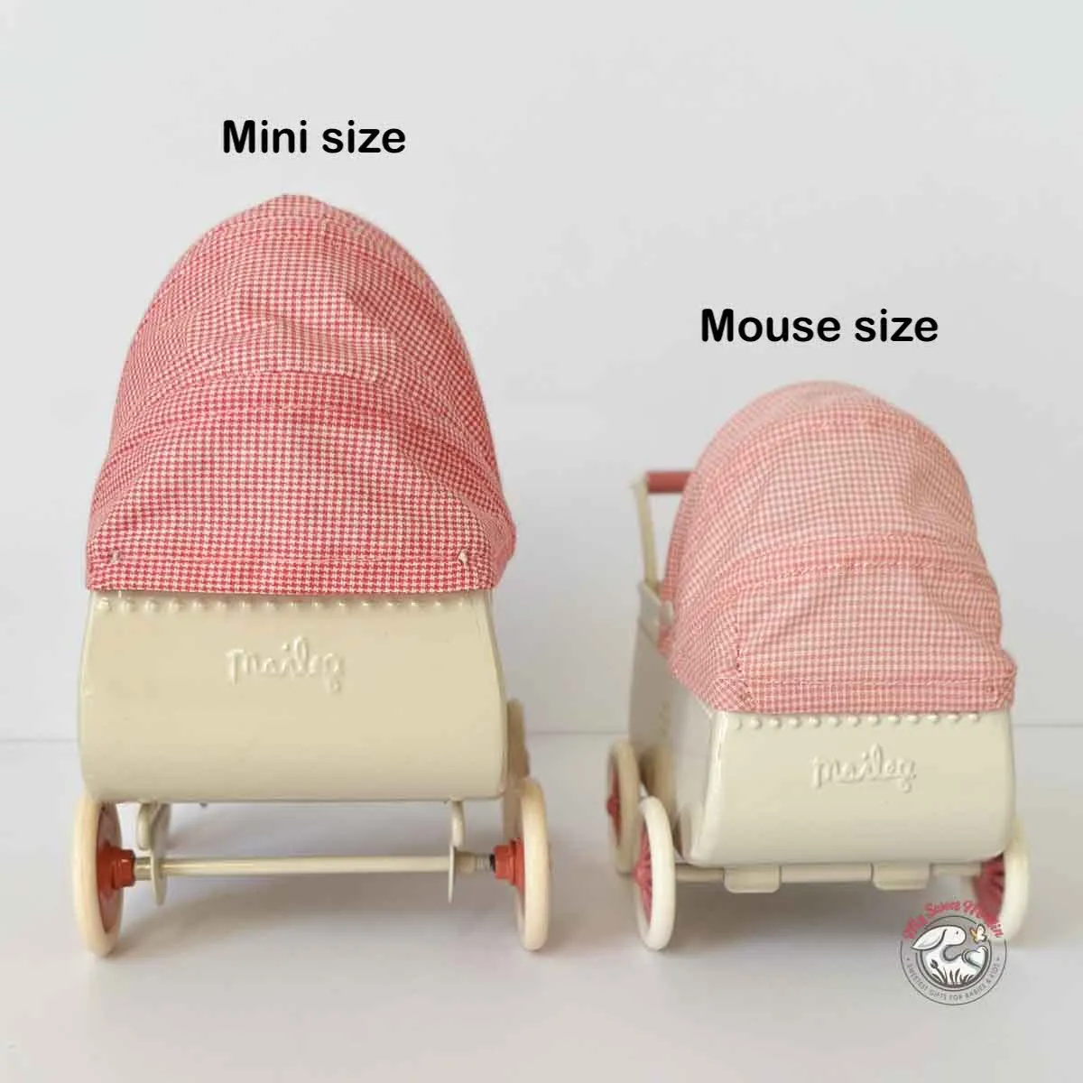 Maileg Mouse size Pram, Cora