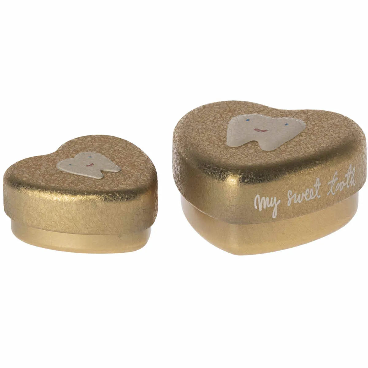 Maileg My Tooth Tin box 2pcs Set, Gold