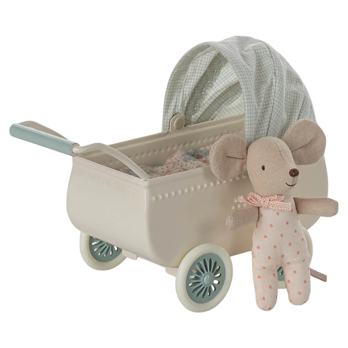 Maileg Pram with Baby Mouse