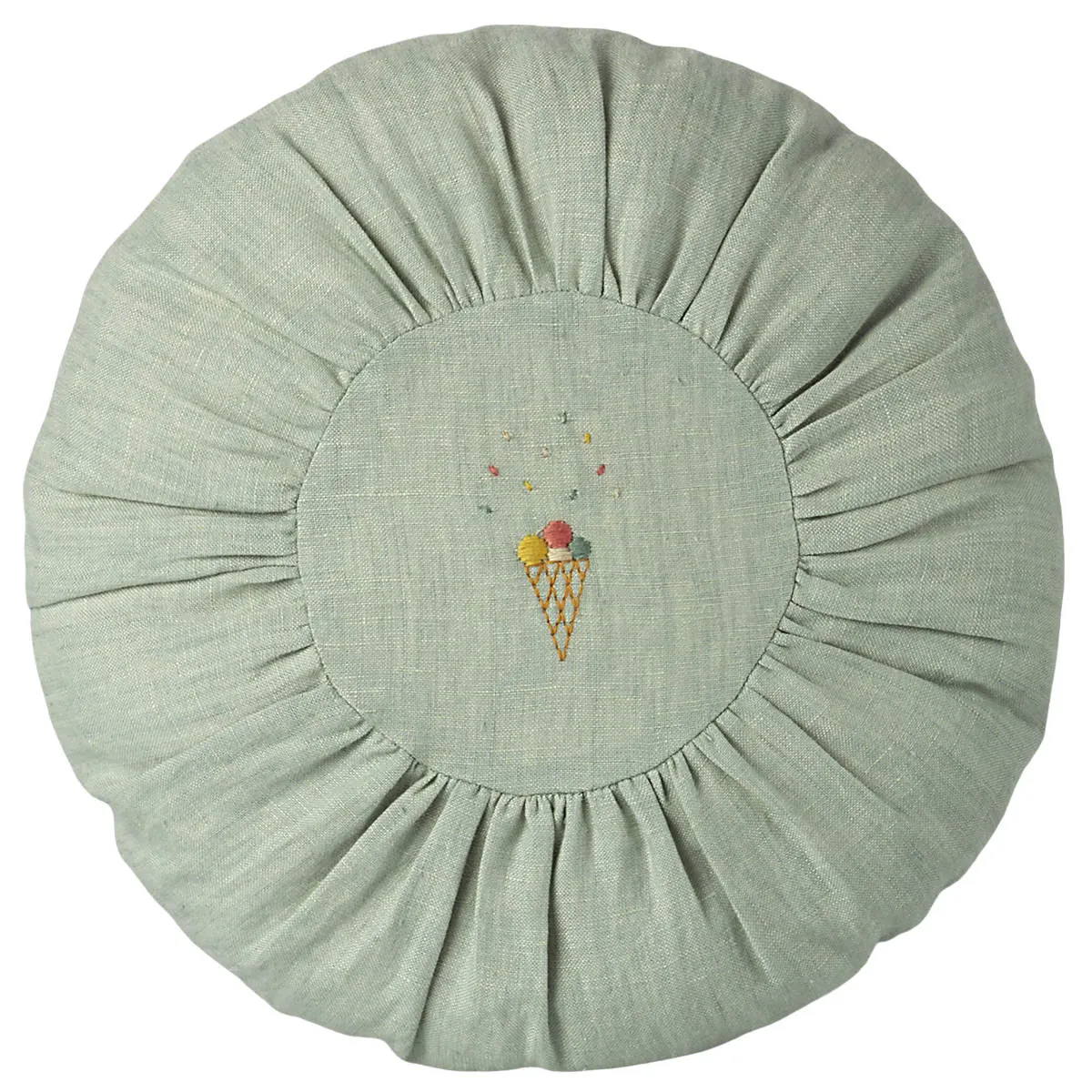 Maileg Small Round Cushion, Mint