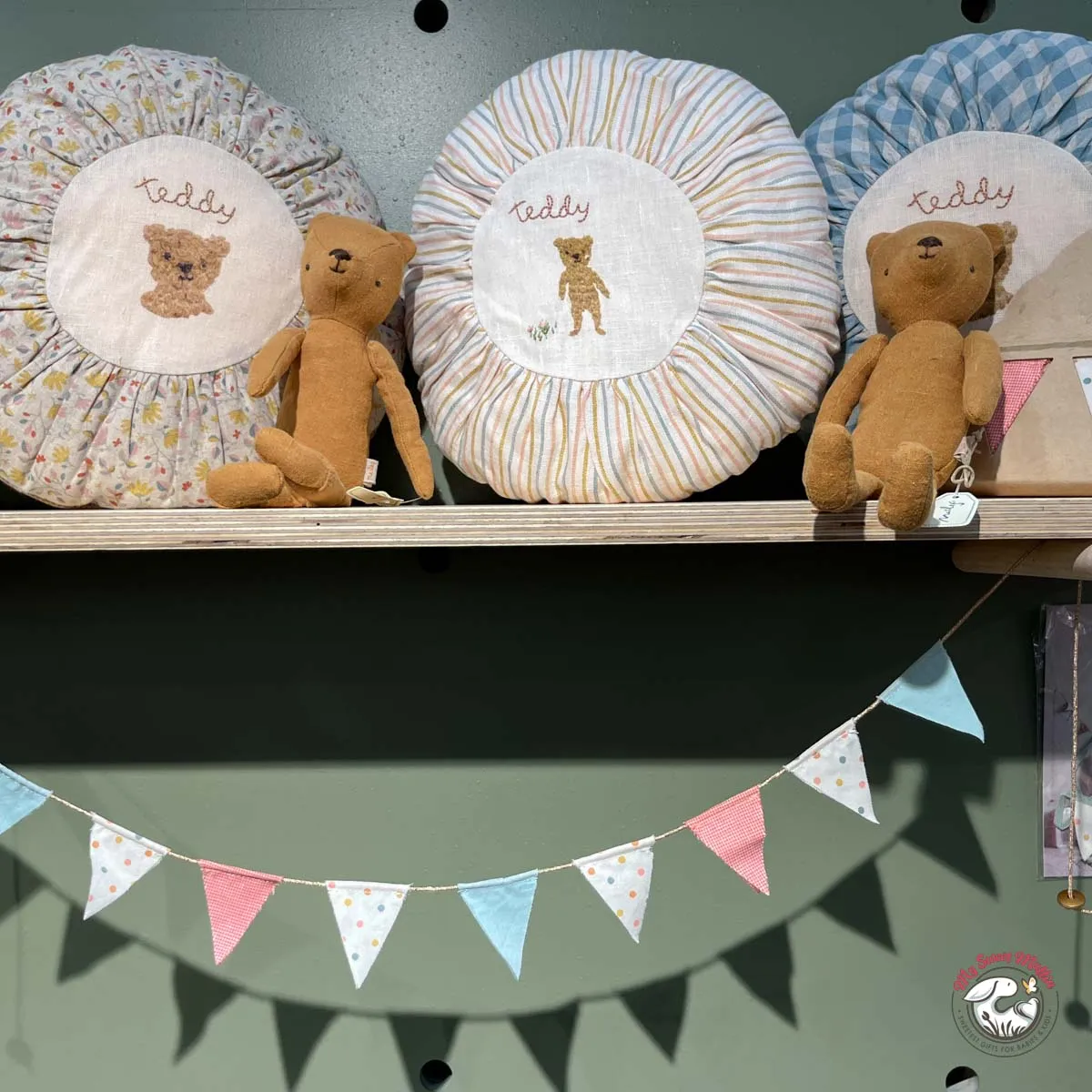 Maileg Small Teddy Round Cushion