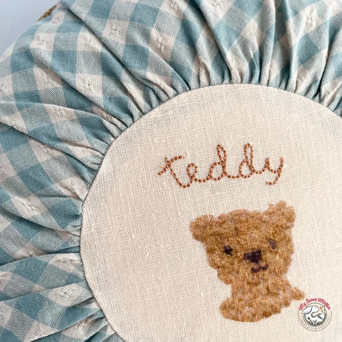 Maileg Small Teddy Round Cushion