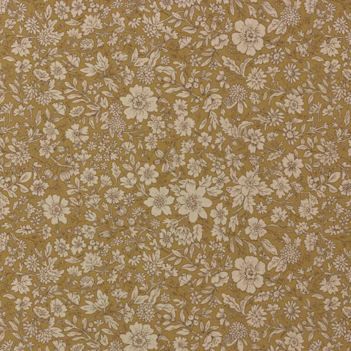 Maileg Wrapping Paper, Blossom, Ocher, 11 yards