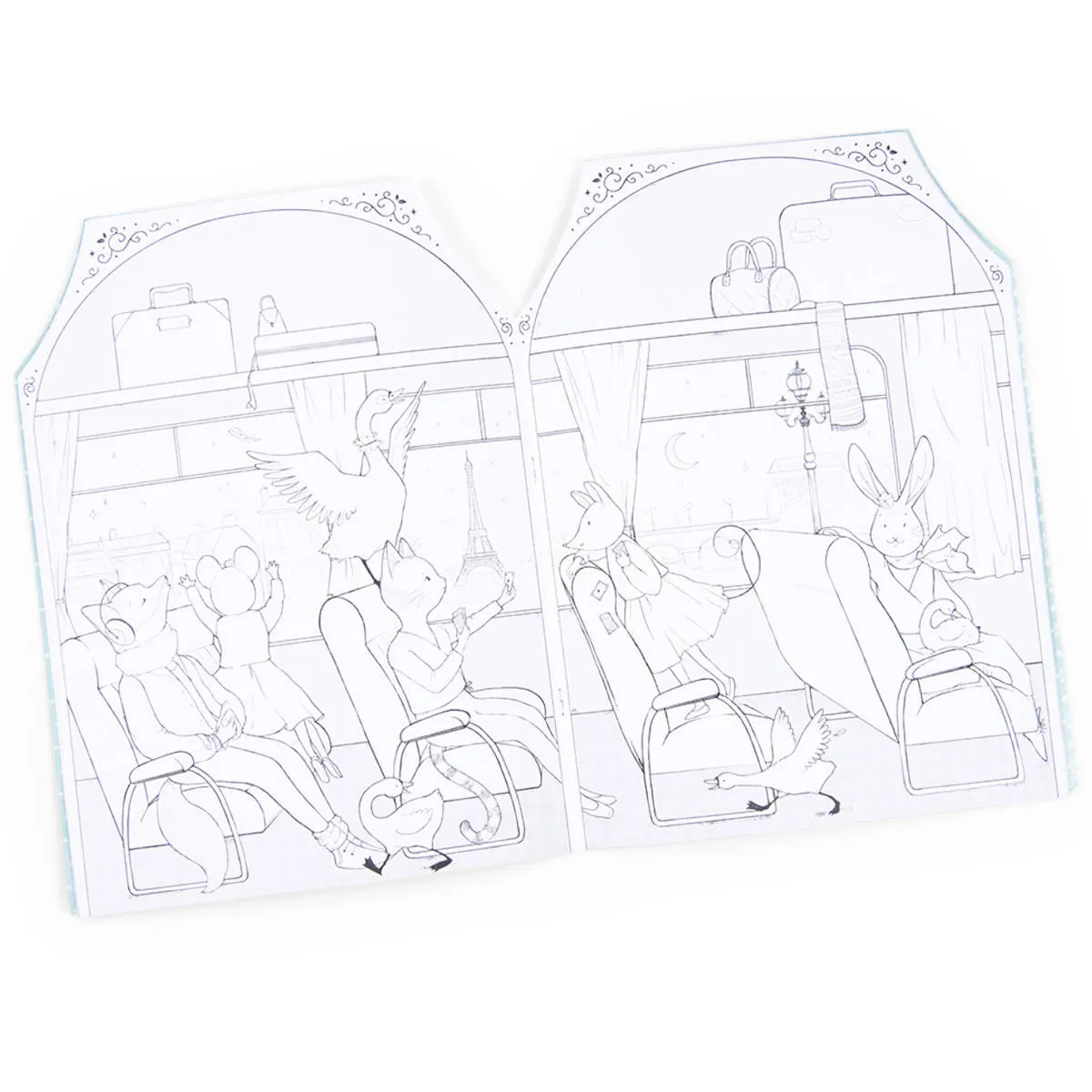 Moulin Roty La Petite Ecole de Danse Coloring Sticker Book