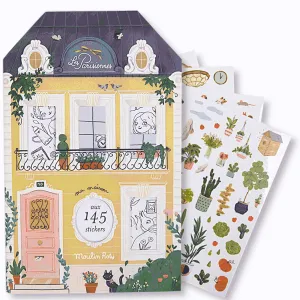 Moulin Roty Les Parisienne Coloring Sticker Book