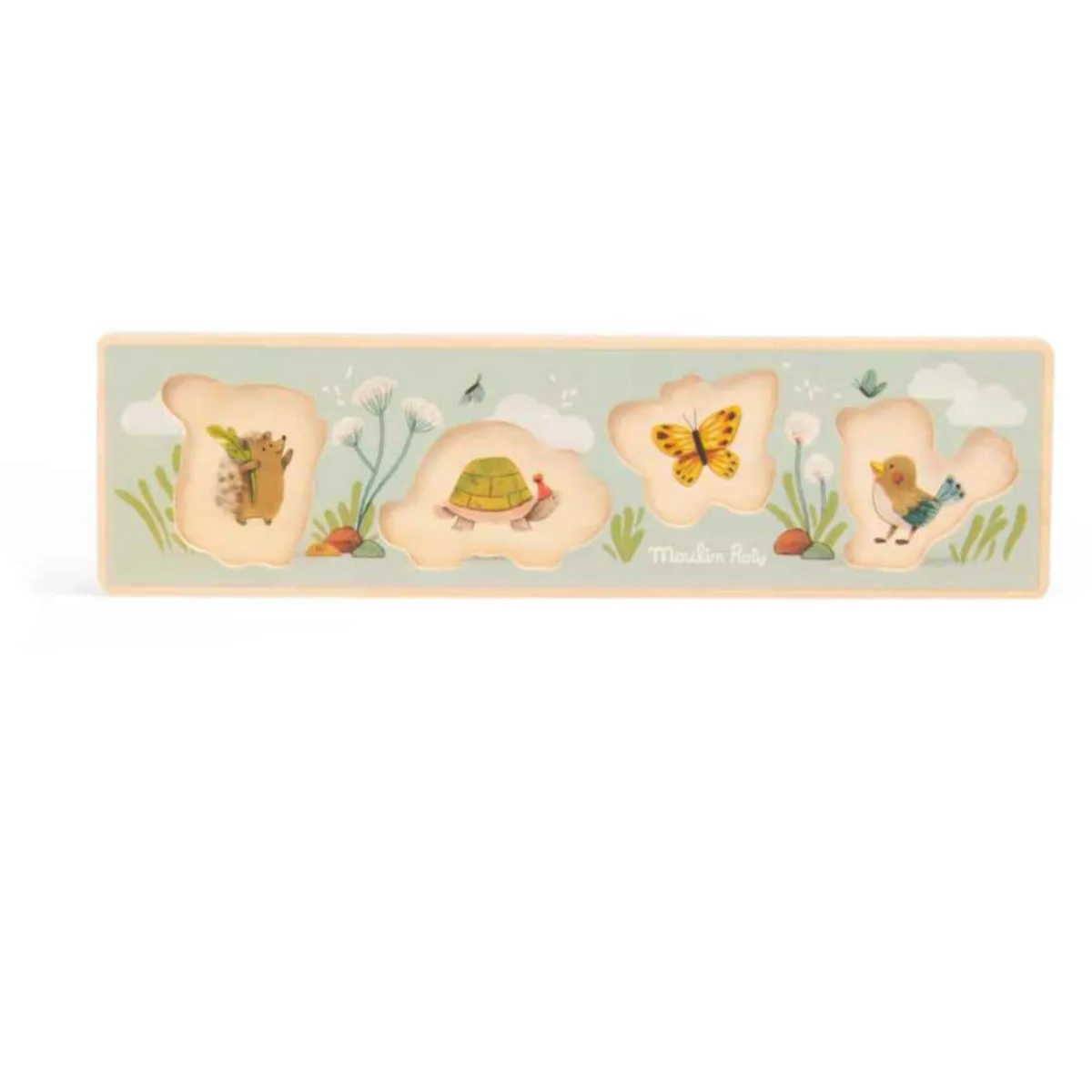 Moulin Roty Trois Petits Lapins Wooden Puzzle