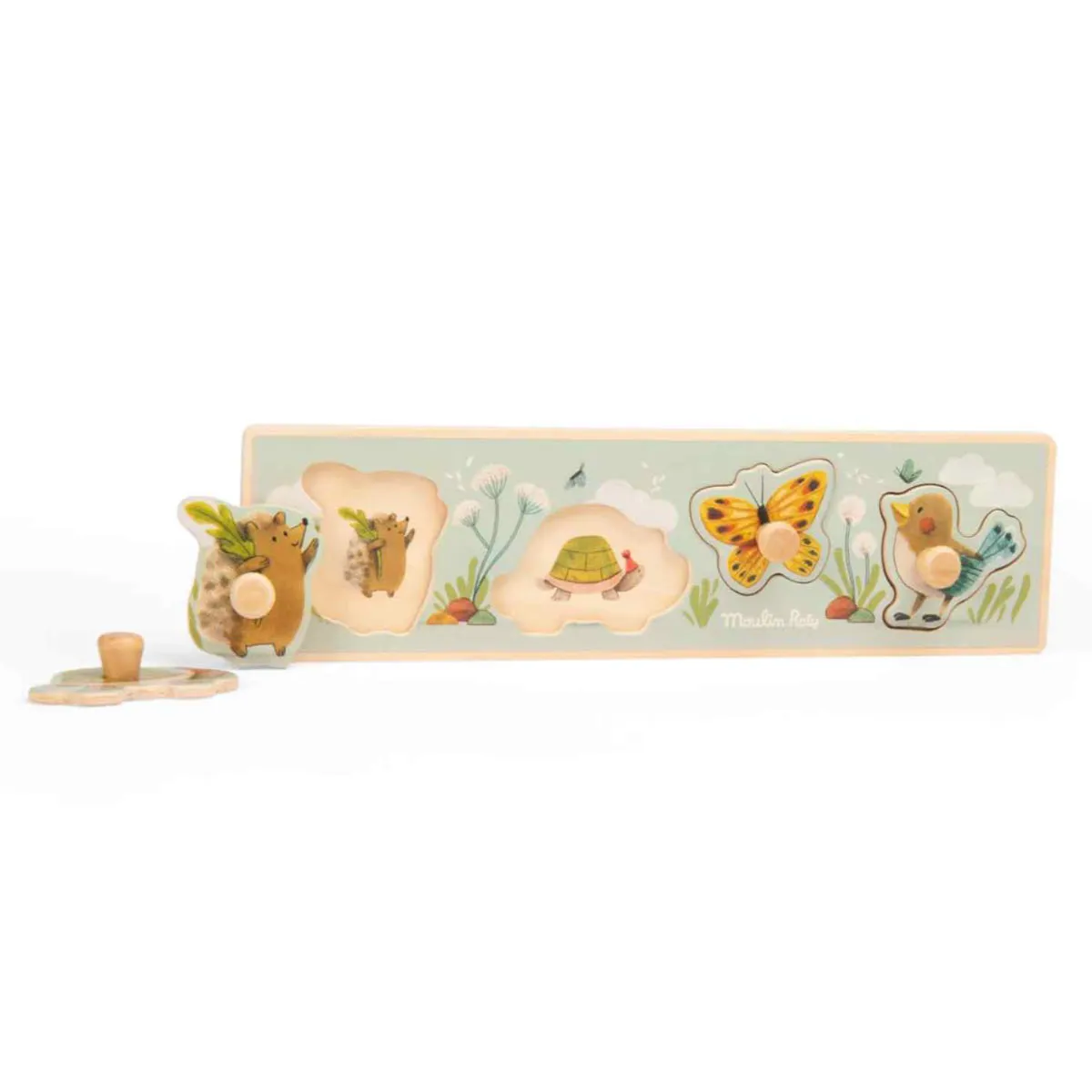 Moulin Roty Trois Petits Lapins Wooden Puzzle