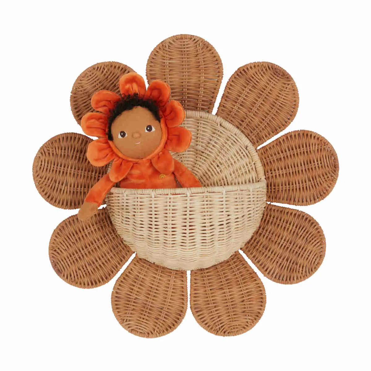 Olli Ella Rattan Daisy Wall Basket