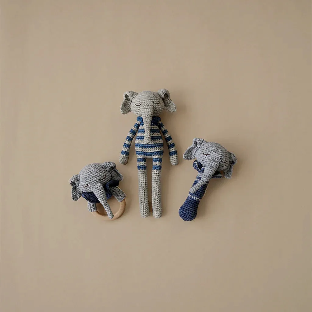 Patti Oslo Organic Rattle, Ellie the Elephant