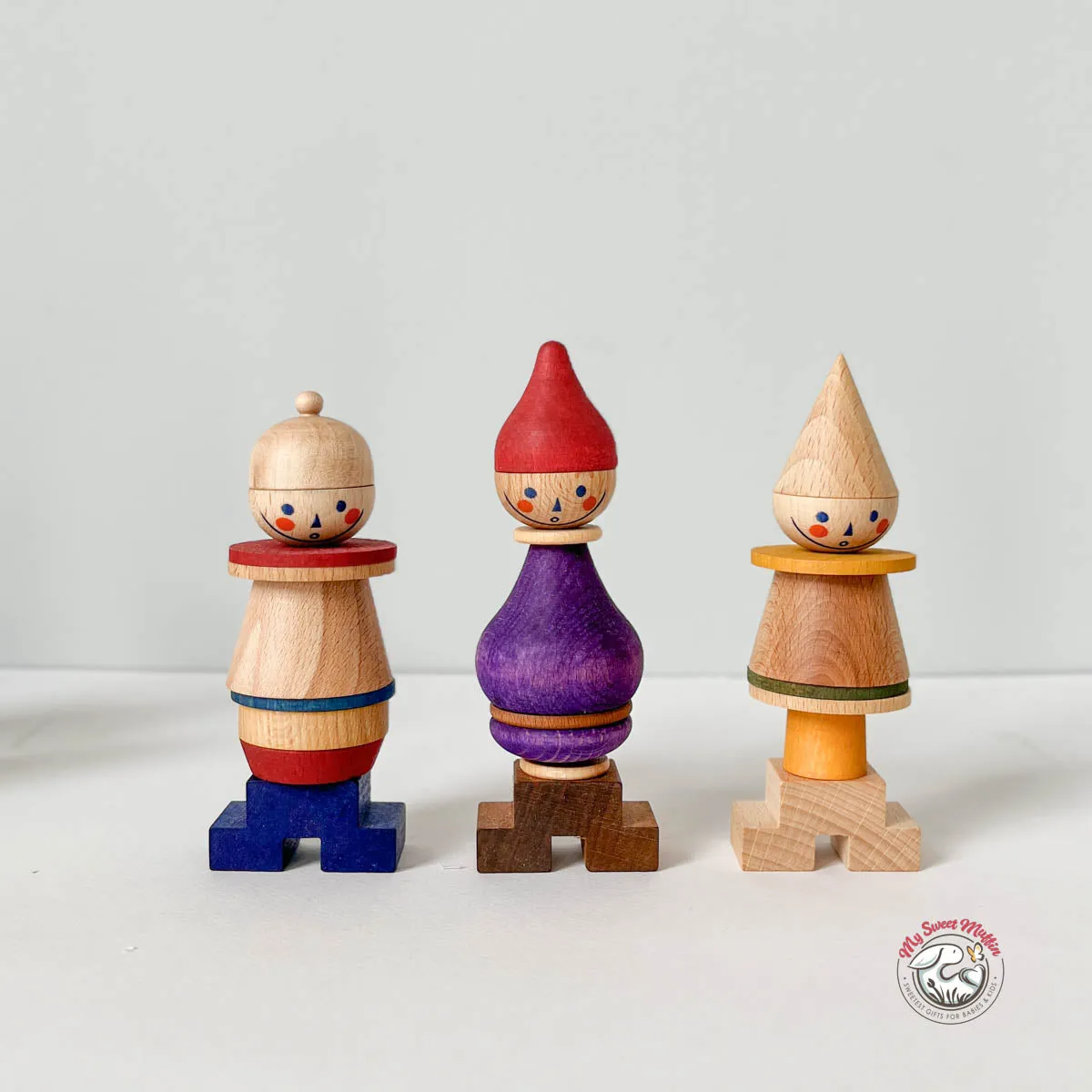 Wooden Story Stacking Stick Figurine